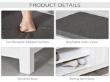 Shoe Bench with Storage Cabinets Brown 70458452