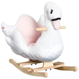 Rocking chair with music, white and pink 47583165