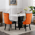 ZUN Furniture,Modern, High-end Tufted Solid Wood Contemporary PU and Velvet Upholstered Dining Chair 55553584