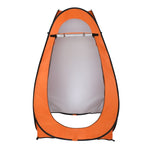 ZUN 1-2 Person Portable Pop Up Toilet Shower Tent Changing Room Dressing Tent Camping Shelter Orange 11685588