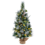 ZUN 3 FT Pre-Lit Artificial Mini Christmas Tree 03351747