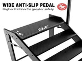 Step Stool Foldable, Step Ladder 4 Step Folding, RV Steps with Height Adjustable Handrail and Non 10731559
