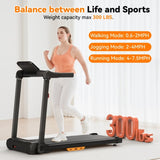 Treadmill with Incline Running Machine 2.5HP Quiet Brushless, 300 Lbs Capacity, App, Pulse Sensor 83490289
