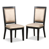 Contemporary Espresso Set of 2pc Dining Side Chairs Kitchen Dining Room Furniture B2741P311019