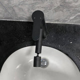 ZUN Bathroom sink faucet, single hole bathroom faucet modern single handle vanity basin faucet 32558976