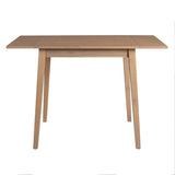 29"- 45" Extendable Dining Table for 4, Folding Kitchen Table with Rubberwood Legs, Space-Saving N752P216387A