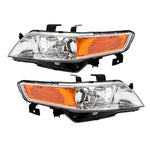 ZUN 2pcs OE Headlights With Warranty Factory Clear for 2004-2005 Acura TSX 36523637