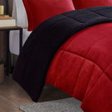 Full/Queen Plush to Sherpa Down Alternative Comforter Set B035100471