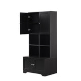 ZUN Tall and Wide Bathroom Floor Storage Cabinet, Bathroom Storage Unit, Freestanding Cabinet with 4 N725P179705B