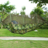 ZUN Camping Hammock, Portable Double Hammock with Net,600lbs Load 2 Persons Hammock w/Mosquito Net 91359901