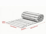 8 ft L x 17 in Wooden Garden Pathway, Decorative Wooden Walkway for Backyard & Wedding Party 74122955