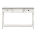 ZUN Console Table Sofa Table with Drawers for Entryway with Projecting Drawers and Long Shelf 55282093