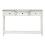 ZUN Console Table Sofa Table with Drawers for Entryway with Projecting Drawers and Long Shelf 55282093