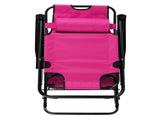 Portable Dual Purposes Extendable Folding Reclining Chair Pink 14453028