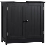 ZUN Bathroom Cabinet with 2 Doors and Shelf Bathroom Vanity black-AS （Prohibited by 34763174