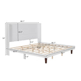Stylish High Headboard Bed, 54 "High Headboard, High Quality, Comfortable High Back Design Ideal for W1716P222783