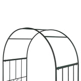 ZUN Arc Roof Wrought Iron Arch Plant Climbing Frame 00152539