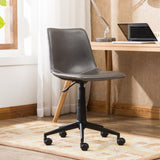Cesena Faux Leather 360 Swivel Air Lift Office Chair, Antique Gray T2574P164794