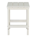 36*36*47cm Single Layer Square HDPE Side Table White 27369810