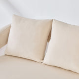 53.7"Modern Upholstered Velvet Open Back Loveseat Settee with 3 Pillows, Small Comfy Sofa 2-Seater W3118P312817
