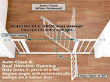 29.5-44.1" Wide Pet Gate for Stairs, 31.1" Tall Pressure Mount Baby Safety Gate, Adjustable 18449725