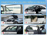 2 Pack Car Window Shades Magnetic Car Window Shade, 3 Adjustable Modes Dual Layer Polyester Car Side 57359391