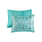 King/Cal King Metallic Printed Comforter Set B03595836