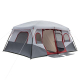 10 Person Family Cabin Tent, 2 Room Huge Tent with Storage Pockets for Camping Accessories 49558745