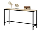 Industrial Style Porch Table Single Layer Light Walnut Color Triamine Board 58699420