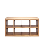 ZUN 8-Cube Organizer Storage with Opened Back Shelves,2 X 4 Cube Bookcase Book Shleves for Home, Office 88496924