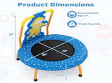 Astronaut Trampoline for Toddlers with Foam Padded Handle and Safety Padded Cover 06218124