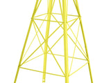 8FT Weather Resistant Yard Garden Windmill Yellow 53104540