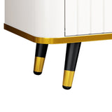 Luxury Minimalism TV Stand with Open Storage Shelf for TVs Up to 85", Entertainment Center with 46649276