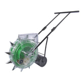 Green Manual Seeder Hand-Push Garden Seeder Roller Seeding and Fertilizer Applicator, Row Planter 37275338