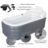Inflatable Bathtub for Adults with Zip Cover, Family Spa, Relaxation 53910181