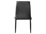 6pcs Elegant Assembled Stripping Texture High Backrest Dining Chairs Black 70972239