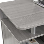 ZUN Complete Computer Workstation Desk With Storage, Grey 62969010