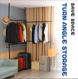 Double Clothing Rack, Adjustable Racks for Hanging Clothes, 2 Tier Clothes Heavy Duty Garment White 14683683