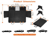 Waterproof Dog Backseat Protector, 6 Layers Construction, Hard PP Support Board, Built-in Storage 84366132