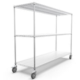 ZUN 3 Tier Standing Shelf Units, 3000 LBS NSF Height Adjustable Metal Garage Storage Shelves with W1550122519