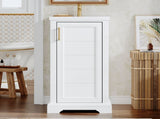 16-inch Bathroom Vanity with Ceramic Sink, Freestanding Single Vanity Set with Soft Closing Door, N710P330979K