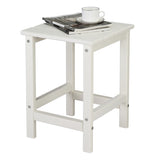 36*36*47cm Single Layer Square HDPE Side Table White 27369810
