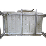 ZUN Medical Bathroom Safety Shower Tub Aluminium Alloy Bath Chair Transfer Bench with Wide Seat & Padded 48856399