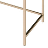 Black High Gloss and Gold 2-drawer Writing Desk B062P184559