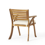 ZUN Outdoor Hermosa KD Wood Dining Chair 54555.00TEA