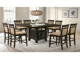 Beige and Cappuccino Upholstered Counter Height Stools B062P145642