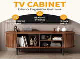 TV Stand, 47" Modern TV Console Table with Storage Compartment and Sliding Door, Gaming W2641P329199