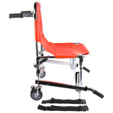 Foldable Lightweight EMS Stair Chair with Brake, Medical Emergency Evacuation Lifting Climbing 03231191