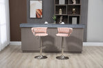 ZUN COOLMORE Swivel Bar Stools Set of 2 Adjustable Counter Height Chairs with Footrest for Kitchen, W153991576