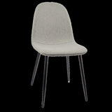 Dinings Set of 4, Modern Accents with Linen Fabric Upholstered Seat, Spoon Shape Kitchen W2189131684